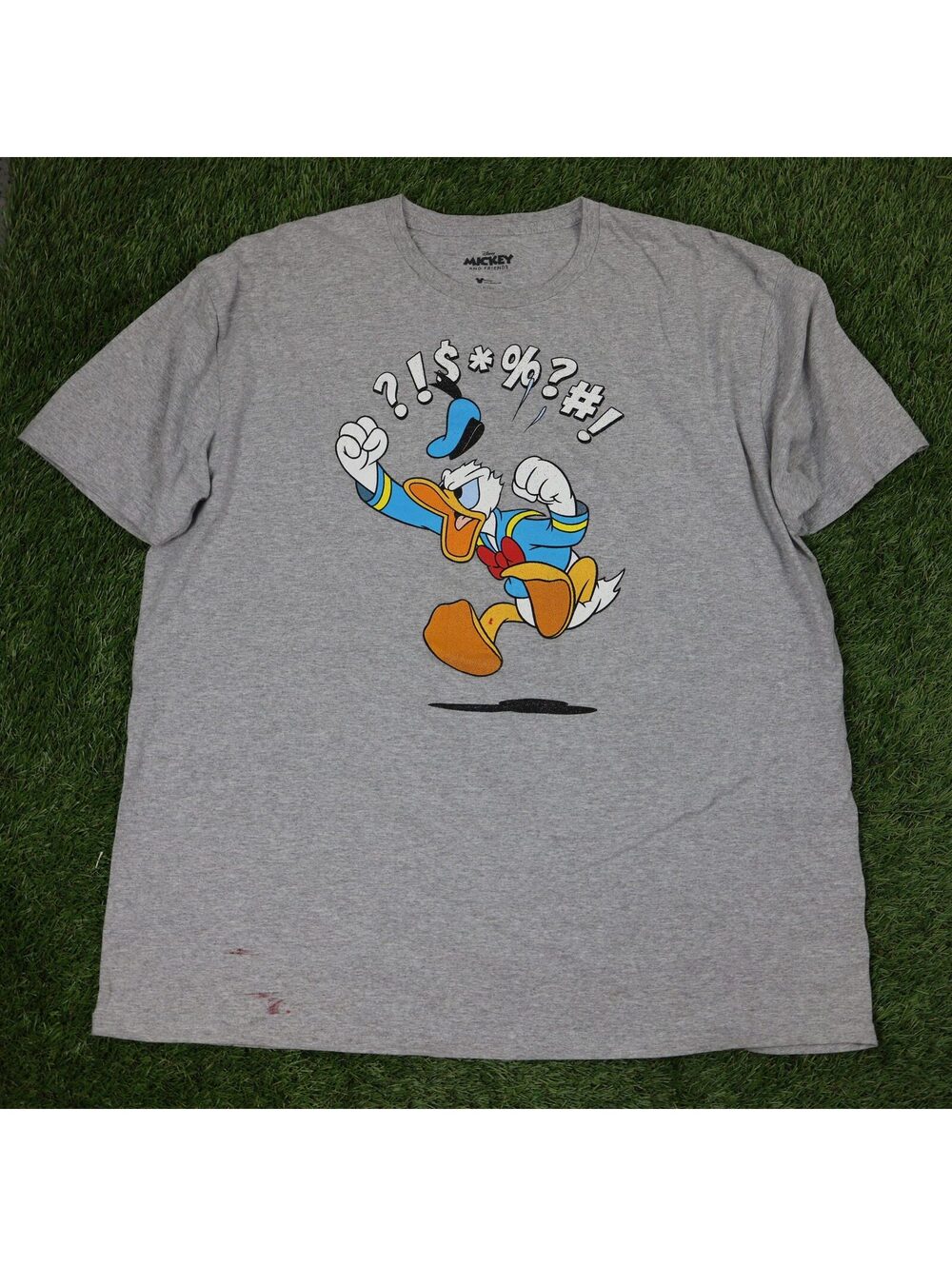 Disney Mickey and Friends Donald Duck Gray T-Shirt